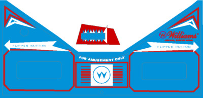 Williams TIME WARP Pinball Machine Apron Decal Set | eBay