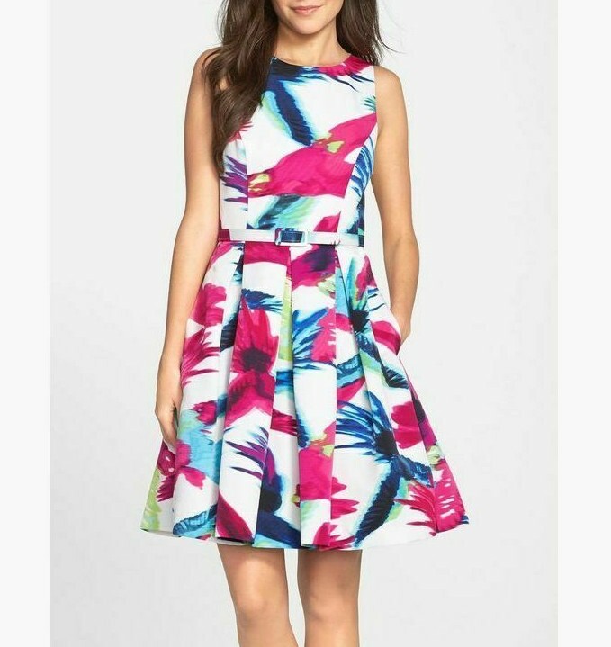 eliza j belted fit and flare dress Eliza J Belted Lace Fit Flare Dress, $168 | Nordstrom
