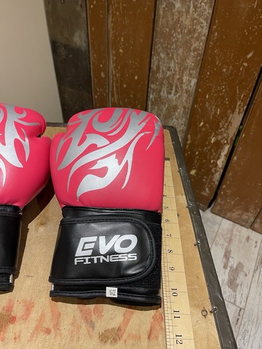 Guantes de Boxeo Evo Fitness Deportes Artes Marciales Sparring Kick Boxing Rosa 16 Oz - Imagen 9 de 19