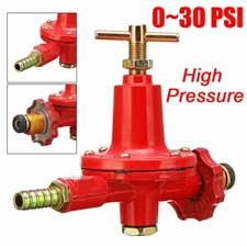 Adjustable High Pressure Propane Regulator Valve For Outdoor BBQ LP Gas 0-30PSI