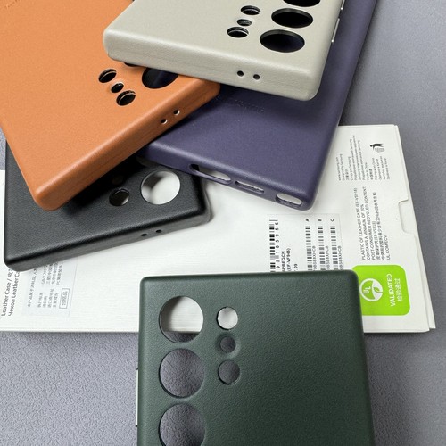 Funda de cuero delgada de lujo a prueba de golpes para Samsung Galaxy S24 Ultra/S23 S22 Ultra - Imagen 5 de 25