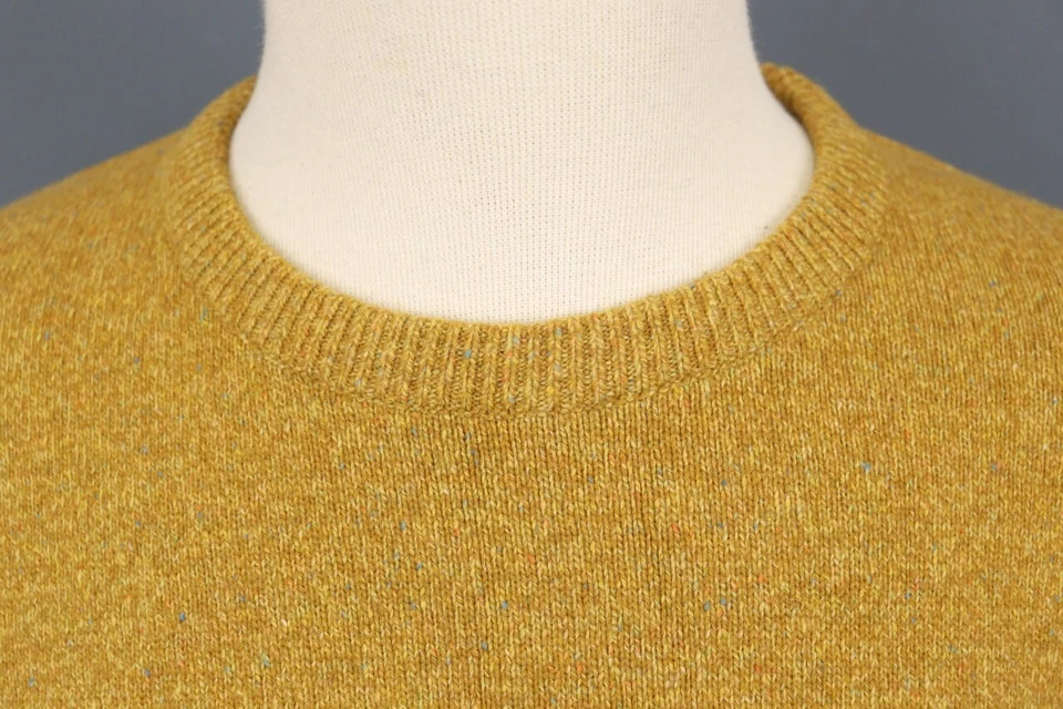 Barbour Brown Crew Neck Wool Silk Knit Jumper Sweater Size XL - Image 4 of 4