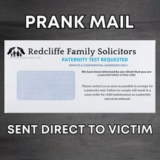 Prank Mail Package - Sent Directly To Friend -Adult Joke Parcel Family Solicitor