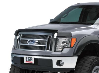 EGR 561571 Hood Deflector (Bug Shield) - Vehicle Specific, Dark Smoke/Matte Black, Tape-On Installation