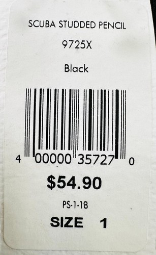 Fashion to Figure Women's Scuba Studded Pencil Skirt Black Plus Size 1 - Bild 12 von 12