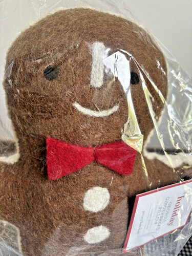 Pottery Barn Gingerbread Christmas Holiday pillow gift Birthday Disney kid party - Picture 6 of 24