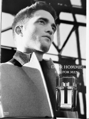 DIOR HOMME EAU FOR MEN FRAGRANCE FINE FASHIONS ORIGINAL VTG 2014 ADVERTISEMENT,