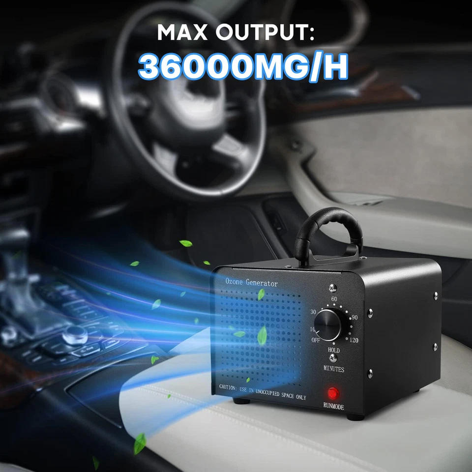 Máquina Generadora de Ozono 36000mg/h Hogar Industrial Purificador de Aire O3 Ozonizador 110V Foto 2 de 4