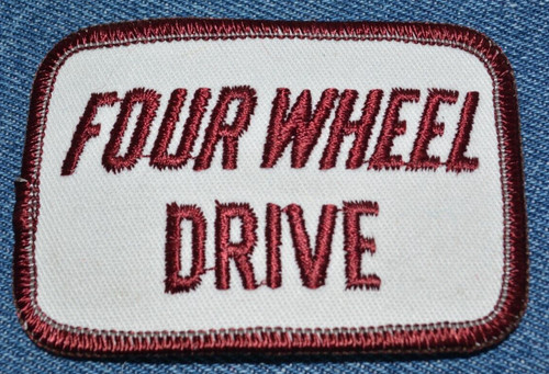 Original Vintage 70s Four Wheel Drive 3" Patch Truck Rig 4X4 Off Road Mud Retro