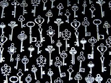 Tibetan Silver Random Mixed Key Charms Mix 20 Styles Keys Crafts Jewellery ML