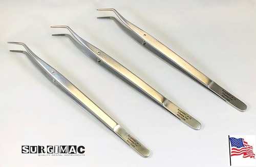 3 Pcs. Premium Dental Tweezer Stainless Steel Dental Surgical Instruments MAC - Picture 2 of 4