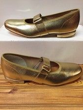 Womens Swinger Square Dance Shoes, Size 5 N, Gold, Promenaders