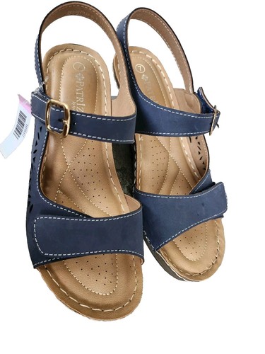PATRIZIA BY SPRING STEP SHANTAY SANDAL SZ 7 BLUE - Picture 2 of 8