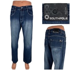 Southpole Mens 32 X 30 actual Jeans Skater Y2K Vintage Relaxed Straight Blue