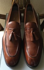 TOM FORD MENS 1795 COGNAC LEATHER DRESS SHOES SZ.9 T USA / 42 EU NEW W BOX