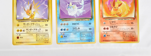 Pokemon card Set of 3 Dark Vaporeon Jolteon Flareon No.134 135 136 Japanese MP - Picture 4 of 14