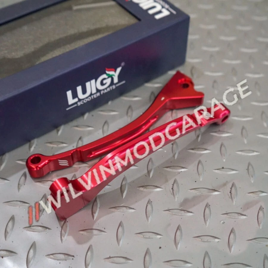Luigy Brake Lever Handle Sport RED Vespa Sprint Primavera S LX LXV 2V 3V Iget Foto 2 de 2
