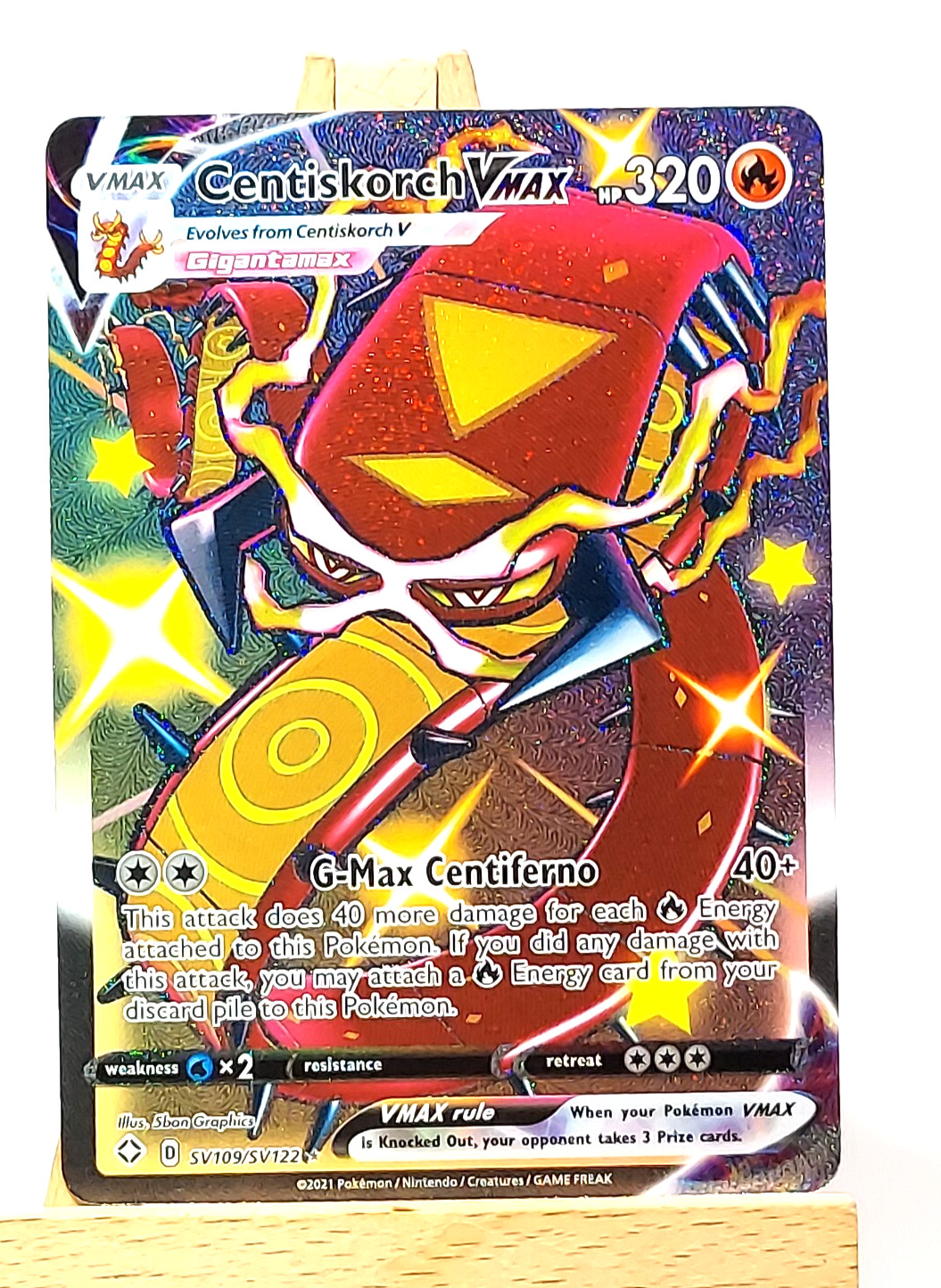 Shiny Centiskorch VMAX SV109/SV122 Ultra Rare Shining Fates Pokemon TCG NM