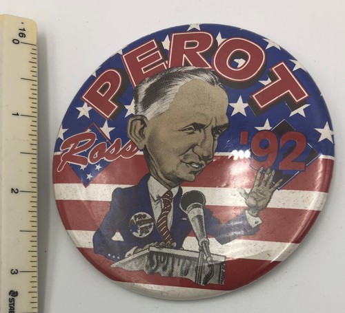 (9) Ross Perot 1992 Vintage Political Pin Buttons Pinbacks Lot - Picture 2 of 4