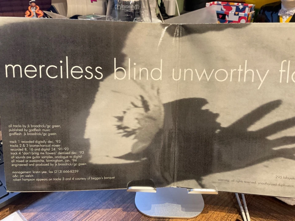 GODFLESH Double  7" MERCILESS 1994 EARACHE UK WHITE VINYL MINT/EX Mosh 116 - Image 3 of 3