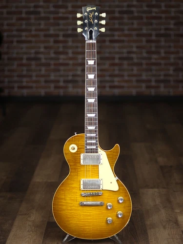 Gibson  1960 Les Paul Standard Hard Rock Maple (HRM) Top Green Lemon VOS Guita