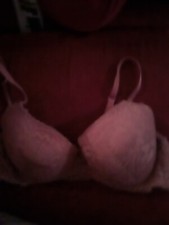 Marilyn Monroe Women's Bra 36B Pushup Padded Underwire Floral Lace Mauve