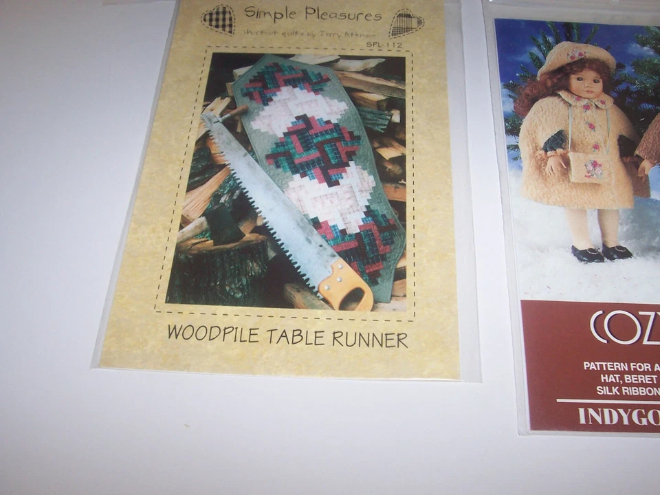 7 Vtg Sewing Crafting Doll patterns Just Be'Cuz Angel in my heart Fairfield (A2) - Image 3 of 4