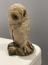 Vintage Barn Owl Figurine By Teviotdale Hand Made In Hawick Scotland 1981