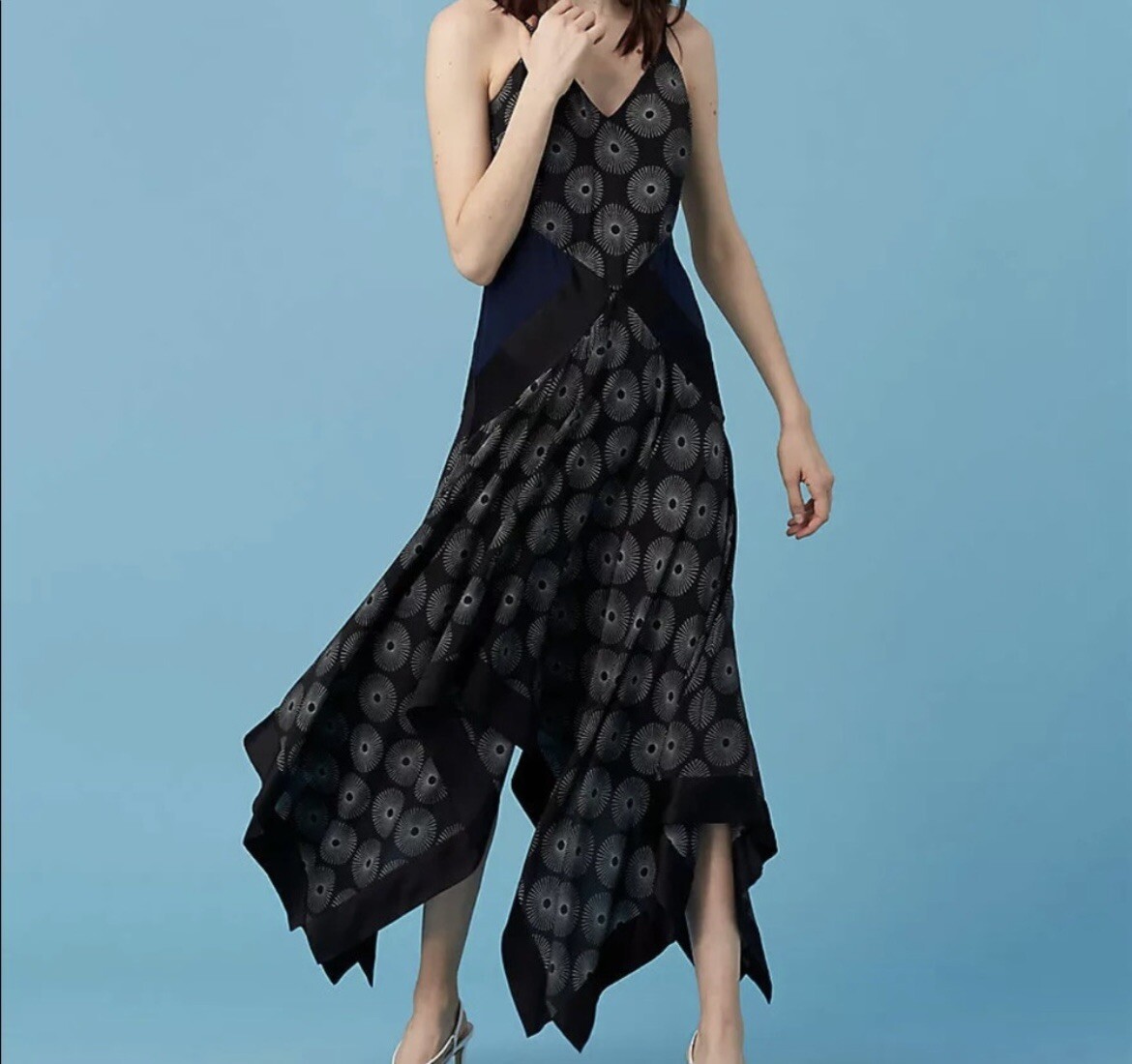 diane von furstenberg asymmetrical dress Diane Von Furstenberg Asymmetric Neck Maxi Dress
