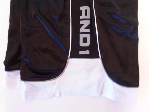 And1 Mens Basketball Gym Workout Shorts Black White  ALL SIZES M L XL 2XL 3XL