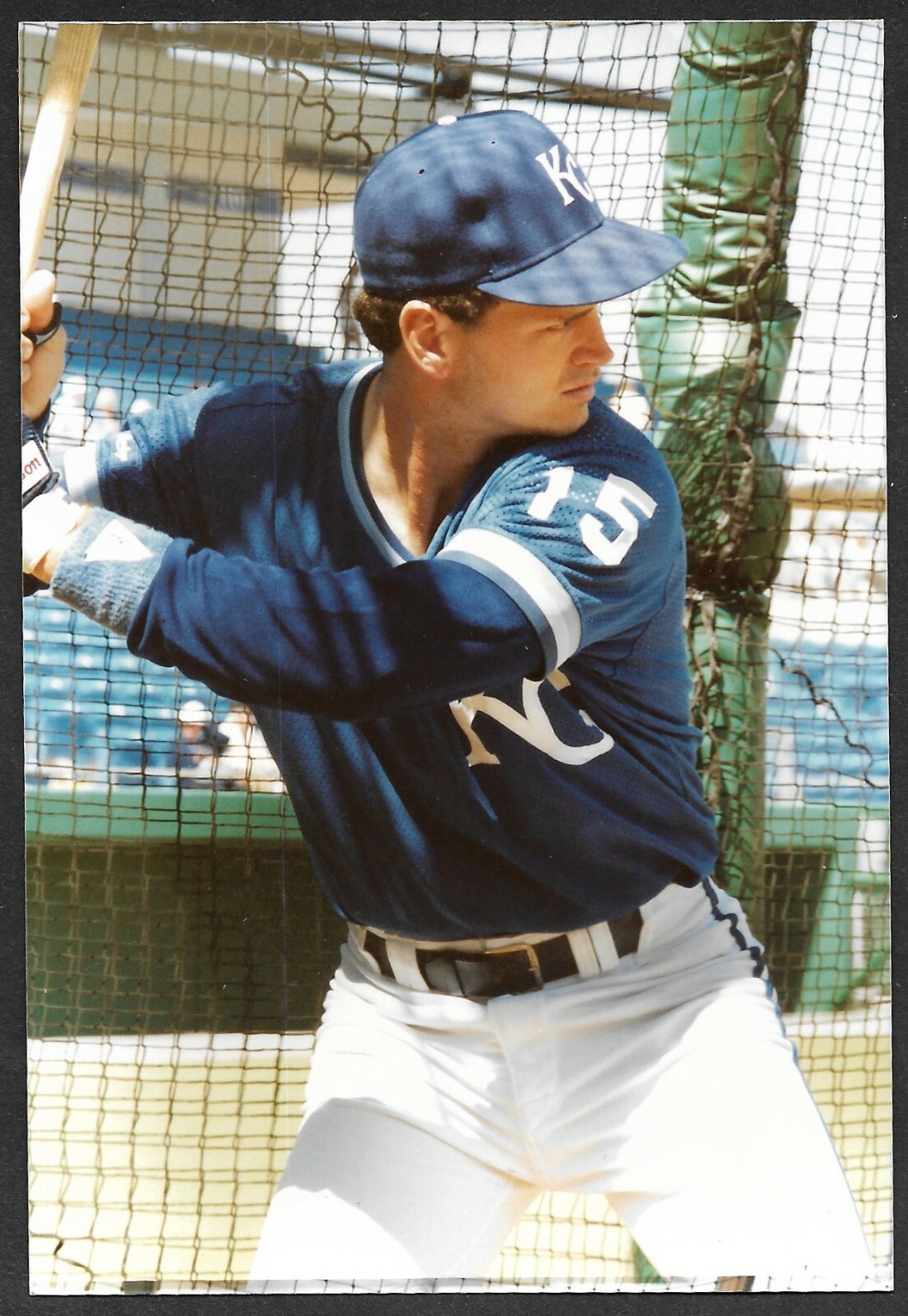 Mike Macfarlane KANSAS CITY ROYALS UNSIGNED 4 x 5-7/8 ORIGINAL SNAPSHOT PHOTO #2