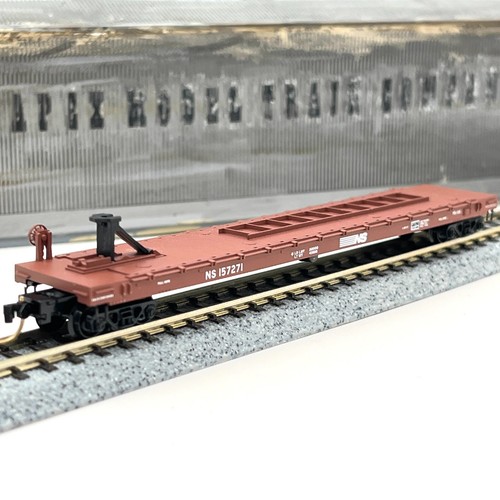 Coche plano Micro-Trains escala N 64050 Norfolk Southern 57 ft convertido TOFC 157271 | Zustand: Used