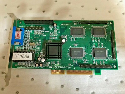 CREATIVE 3DLABS PERMEDIA 2 PM200A 4 MEG AGP  VGA CARD ** SALE ** MXB74
