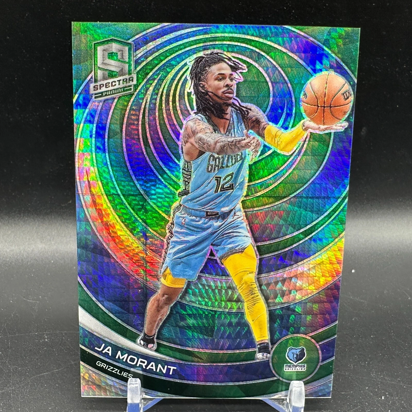 Ja Morant Green Prizm Asia SP #100 2022-23 Panini Spectra Tmall Grizzlies
