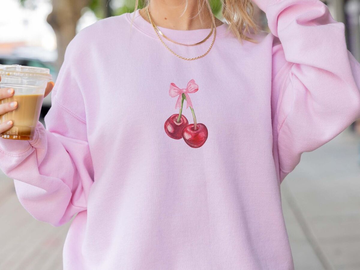 Cherry Bow Washed Tee Cherry Bow Washed Tee