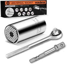 Universal Socket Wrench Tool Set 1/4'' - 3/4'' (7mm-19mm) Magic Grip Werkzeug