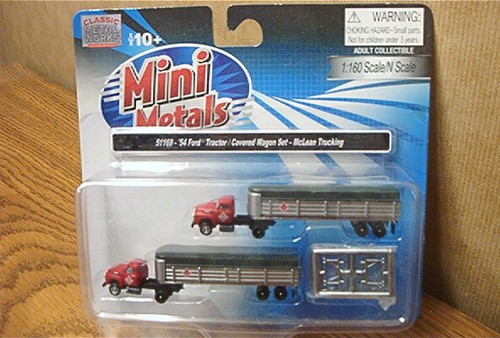 Juego de tractor/vagón cubierto Ford Mini Metals '54-McLean Trucking escala 51169 N | Zustand: New