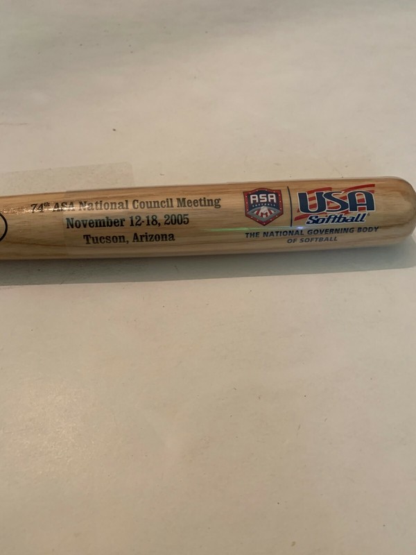 2005 ASA National Council Meeting Tucson Arizona Louisville Slugger Mini Bat