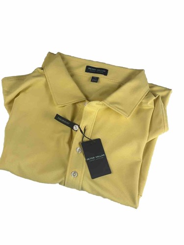 Peter Millar Crown Crafted Soul Performance Mesh Polo Herren Gr. XXL Sunflower - Bild 2 von 6