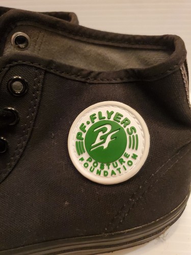 PF Flyers schwarz Canvas Center Hi Sandlot hohe Turnschuhe Herren Größe 7 - Bild 4 von 7