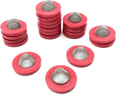 #ad 20 Pcs Stainless Steel Hose Coupling Filter Washers Hose Screen Washers with St $10.25