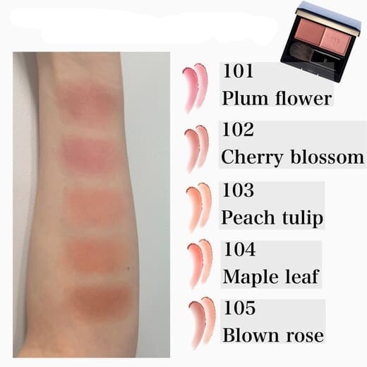 Cle de Peau Beaute POWDER BLUSH DUO +case (with brush) Japan