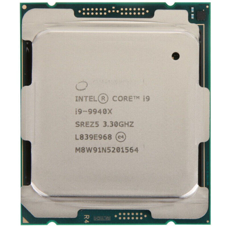 Intel Core i9-9940X CPU X-series Processor19.25M Cache, up to 4.50 GHz Intel Core i9-9940X CPU X-series Processor19.25M Cache, up to 4.50 GHz