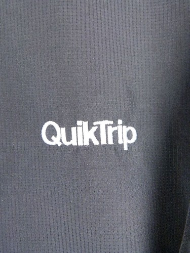 QuikTrip Mens XL Black Stormtech Performance 1/4 Zip Pullover Windbreaker Jacket - Picture 2 of 5