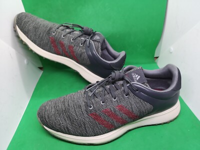 Adidas Mens Evolution 791001 Lace Up Low Top Gray Red Sneaker Shoes Size 12 