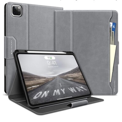 BuKoor iPad Pro 12.9 inch 2022/2021/2020/2018 Case Generation with Grey
