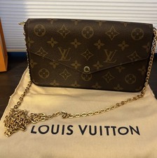 Louis Vuitton Pochette Felicie Monogram Fuchsia M61276 with Wallets Excellent