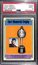 1974 TOPPS #244 HART TROPHY PSA 9 Mint 43003627 