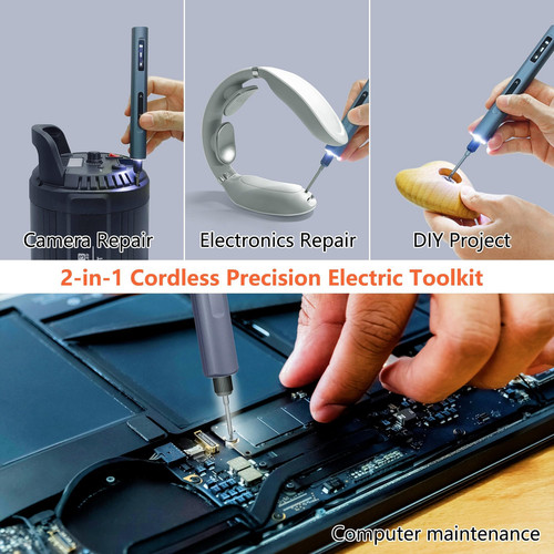 Mini Electric Screwdriver Set with Drill Bits 49-in-1 Cordless Power Drill LE... - Picture 7 of 9