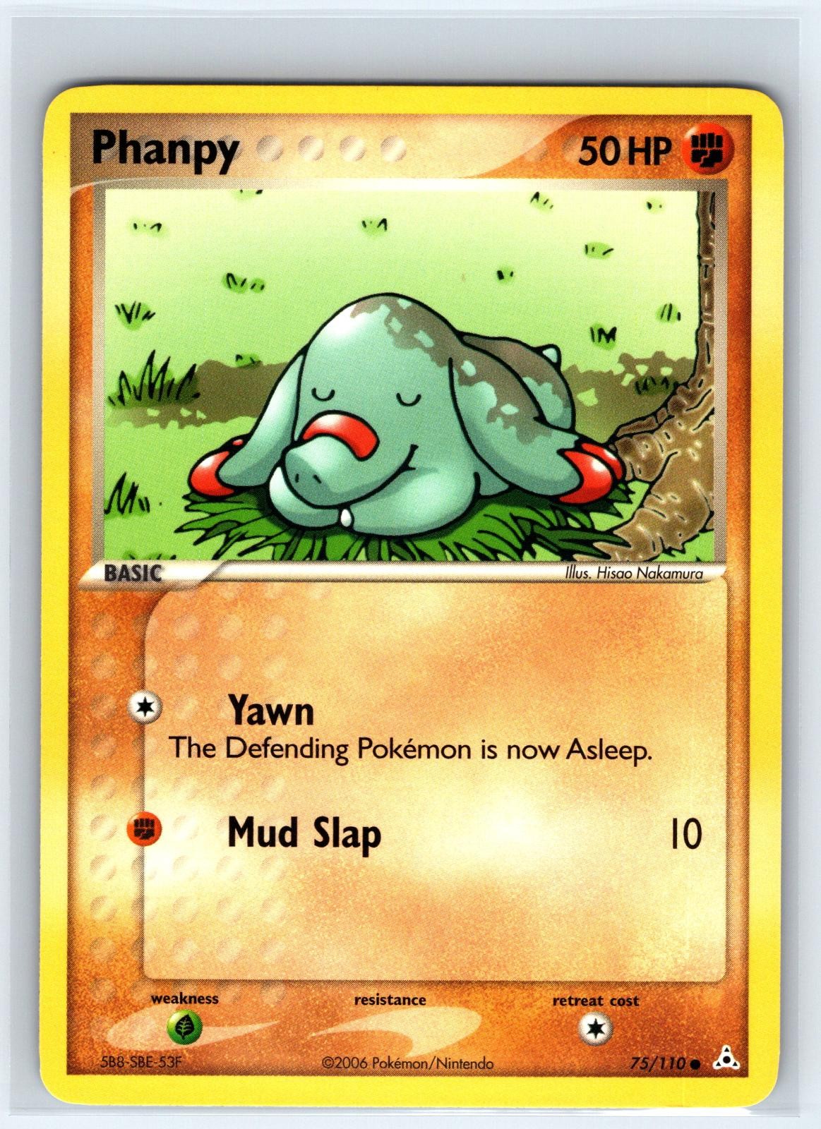 Phanpy 75/110 Common Holon Phantoms Pokemon Lightly Played